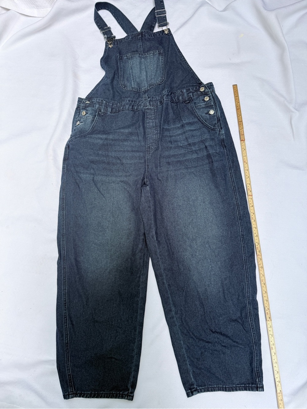 Dark Wash Denim Overalls XXL